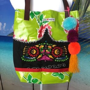 Adorable💚Oil Cloth Shoulder Bag